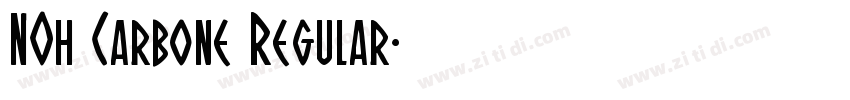 NOh Carbone Regular字体转换